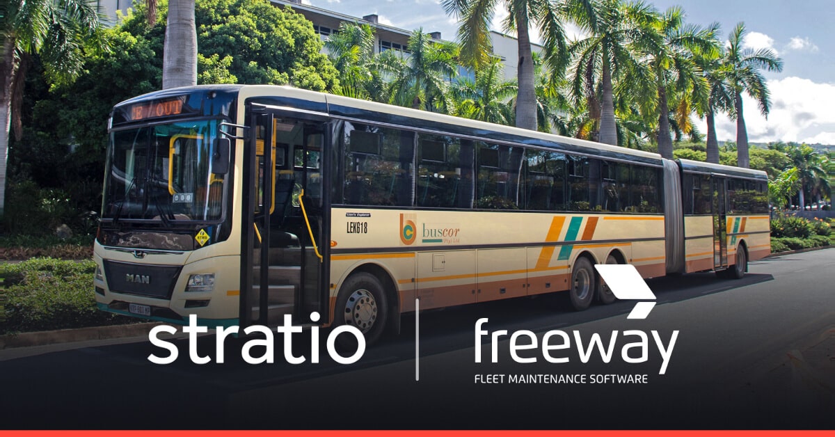 A picture featuring the partnership extension between Stratio and Freeway Fleet Systems